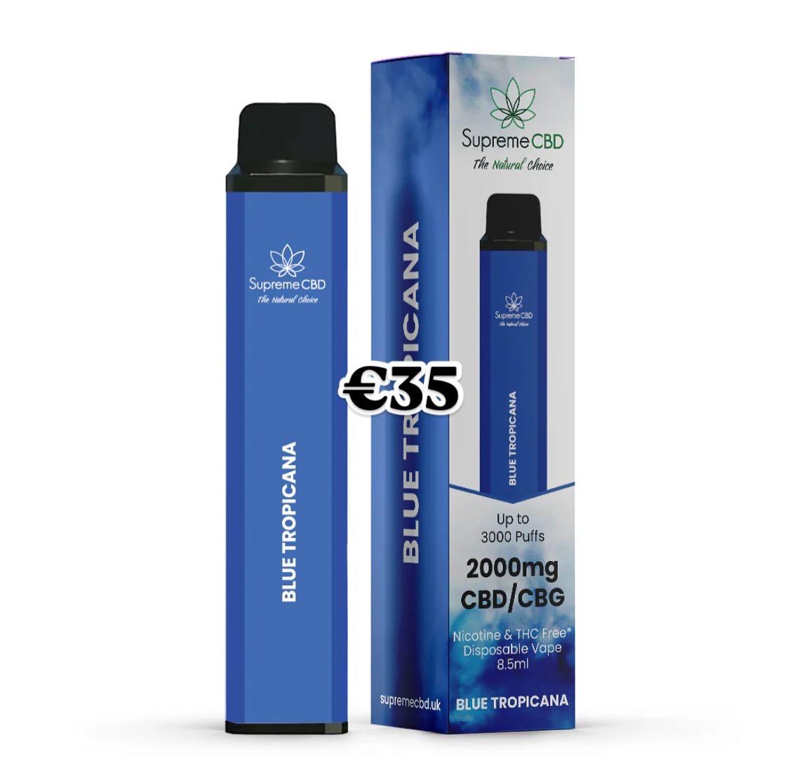 Supreme CBD Vape - Blue Tropicana - 2000mg